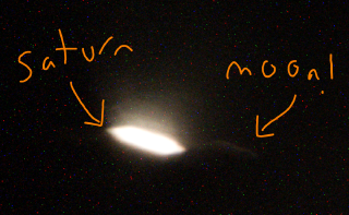 My first time seeing Saturn's moon Titan!