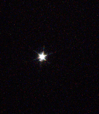 Polaris, showing off the fact that it's a double star!