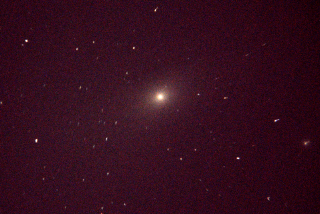 The Andromeda galaxy! This was my first time stacking multiple exposures. In this case, 20 exposures 1/2s long were added together using python code. The stars look a little distorted because my code wasn't very good.