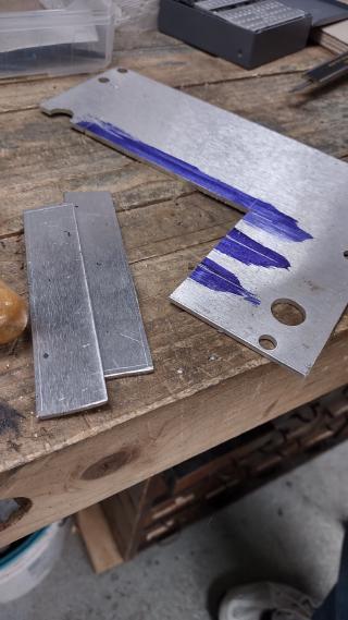 I cut bars out of aluminum