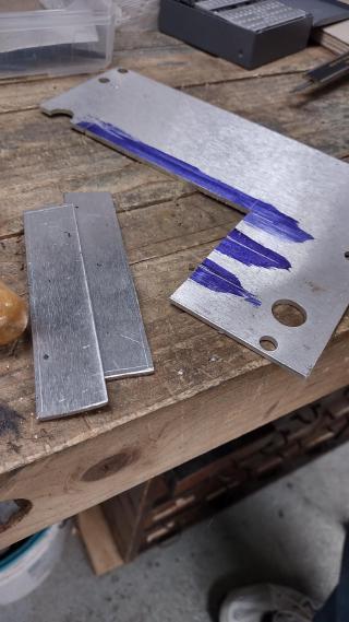 I cut bars out of aluminum