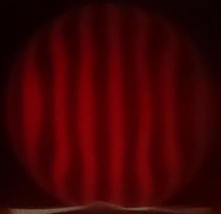 Mirror after a bit of parabolizing W strokes. The lines look like they're bulging outwards, a sign of a developing central hole. The zone at 80% diameter is still curved inwards.